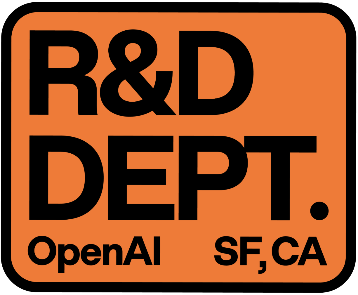 OpenAI Research Department sticker