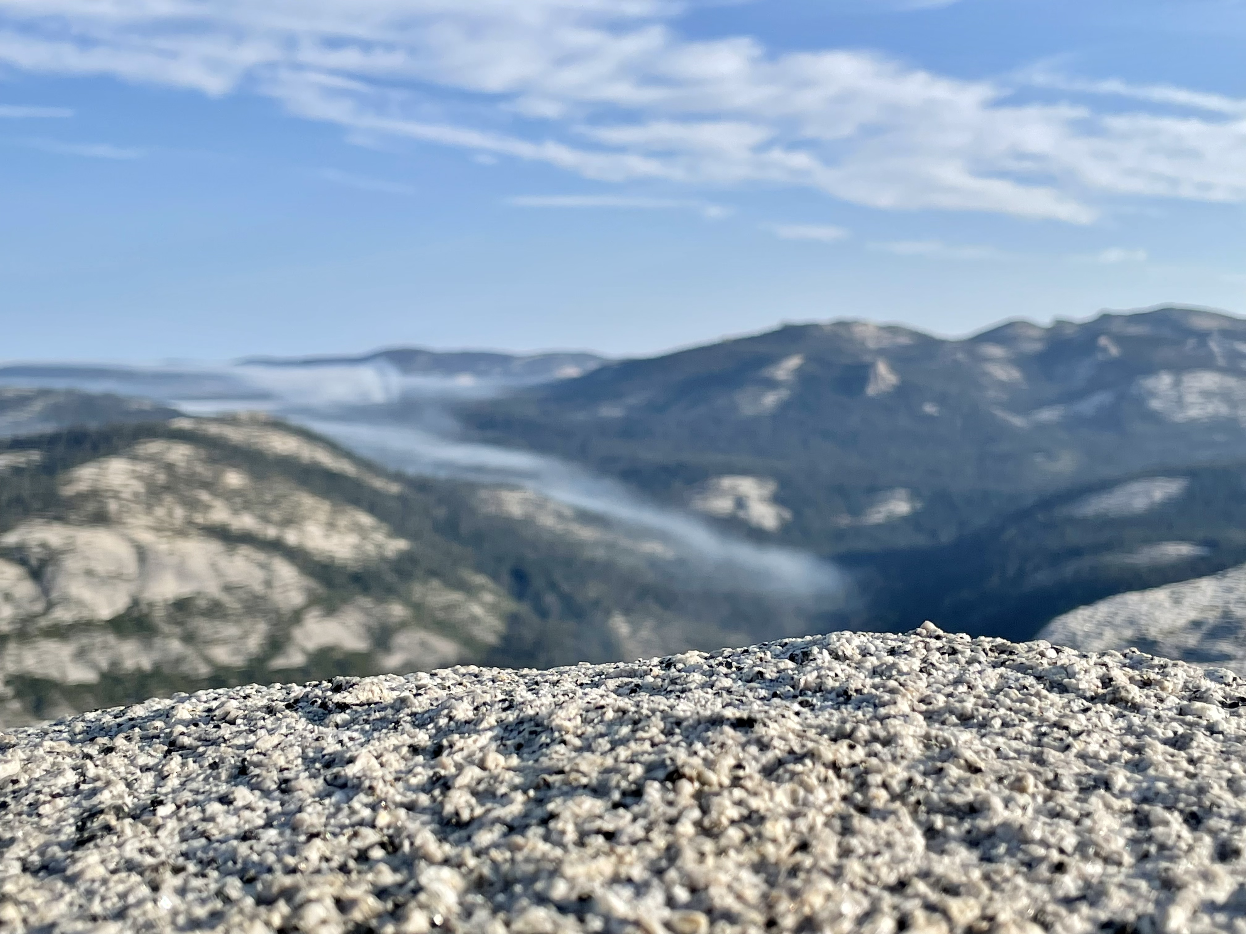 The granite really is beautiful up close.