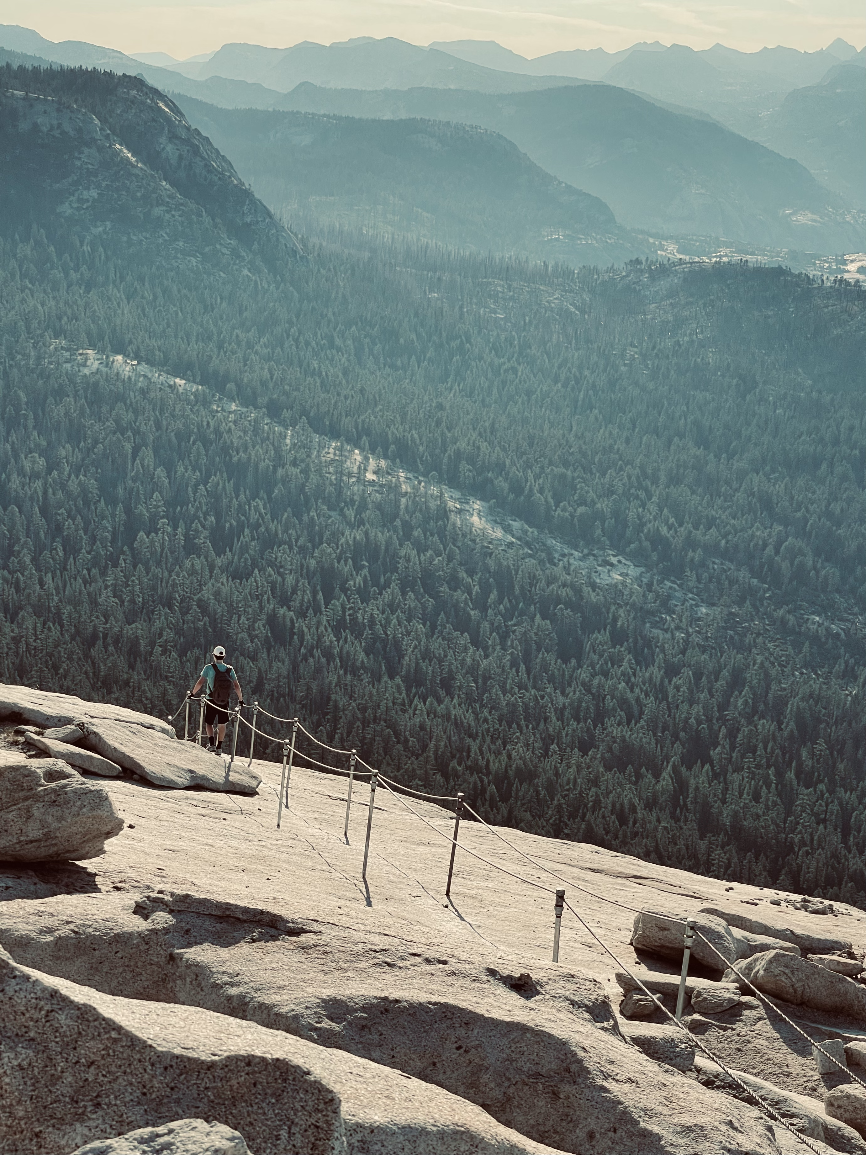 This is the only photo I bothered to edit and filter. The way the cables aren't in line with the horizon... quick reminder we're on the top of a giant rock.